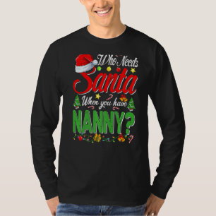 Wie heeft de kerstman nodig als je een kinderkerst t-shirt