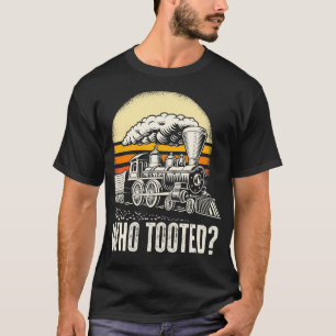 Wie heeft de trein van de locomotieven gestolen? t-shirt