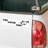 WIE HEEFT DE WIE GEHOORD? Bumpersticker (Op Truck)