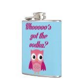 Wie heeft de wodka? heupfles (Links)