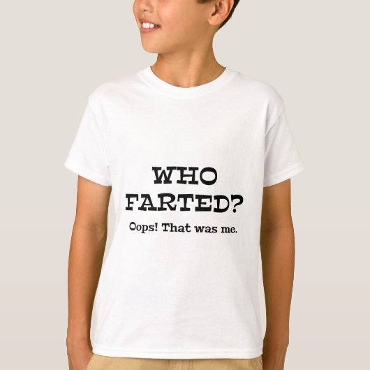 Wie heeft er gevlucht? Oeps! Dat was ik. T-shirt (Voorkant)