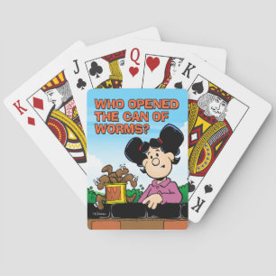 Wie heeft het blik van de Worms geopend Speelkaarten