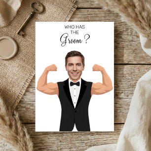 Wie Heeft Het Bruidegom Gym Bruidegom Tuxedo Fitne Bedankkaart