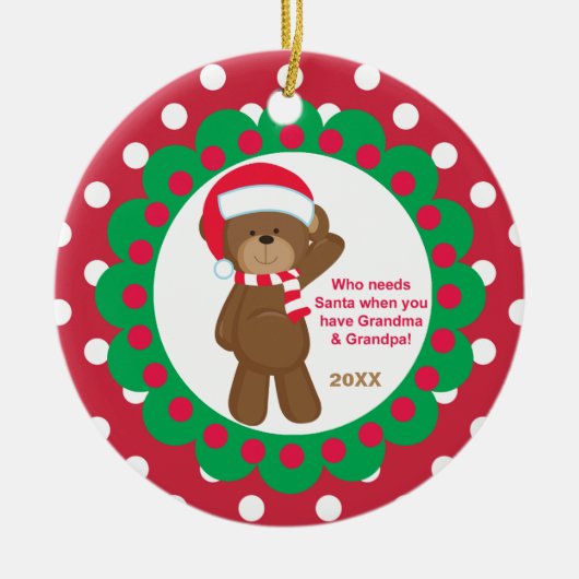 Wie heeft het Ornament van het Beer van Santa Gran (Voorkant)