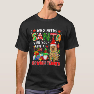 Wie heeft Kerstman nodig als je een Norwich Terrie T-shirt