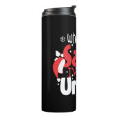 Wie heeft Kerstman nodig Ik heb Oom Kerstmis Thermosbeker (Gedraaid links)