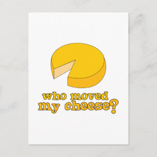Wie heeft mijn kaas verplaatst? briefkaart