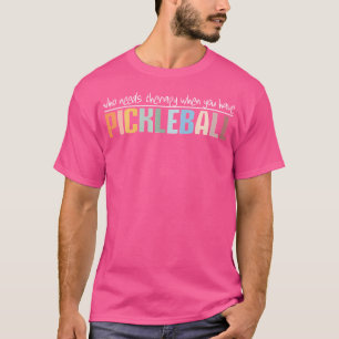 Wie heeft therapie nodig als je Pickleball hebt Pi T-shirt