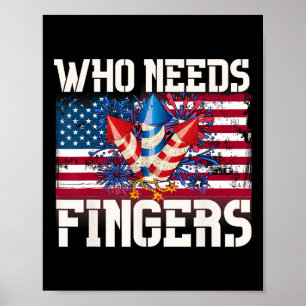 Wie heeft vingers vuurwerk poster