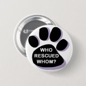 wie heeft wie gered ? knoop ronde button 5,7 cm (Voorkant /achterkant)