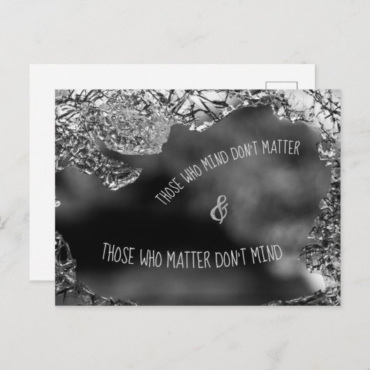 Wie het erg vindt briefkaart (Voorkant / Achterkant)