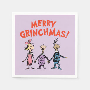 Wie Houden Elkaars Hand Merry Grinchmas Servet