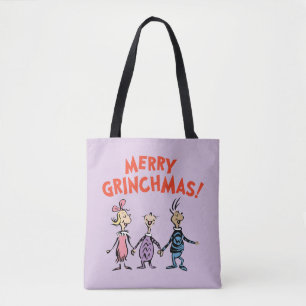 Wie Houden Elkaars Handen Prettig Grinchkerstfeest Draagtas