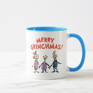 Wie Houden Elkaars Handen Prettig Grinchkerstfeest Mok