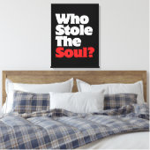 Wie houdt de soep tegen? canvas afdruk (Insitu (Slaapkamer))