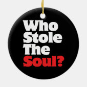 Wie houdt de soep tegen? keramisch ornament (Achterkant)