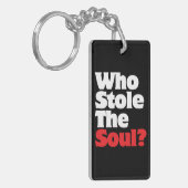 Wie houdt de soep tegen? sleutelhanger (Voorkant Links)