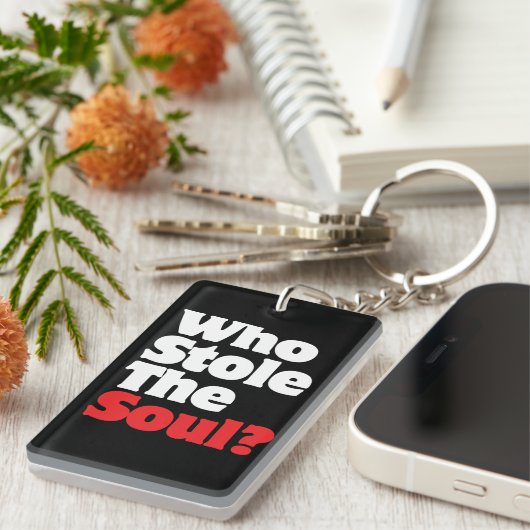 Wie houdt de soep tegen? sleutelhanger (Voorkant Rechts)