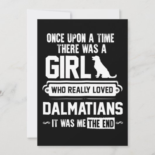 Wie houdt echt van Dalmatiërs Bedankkaart (Voorkant)