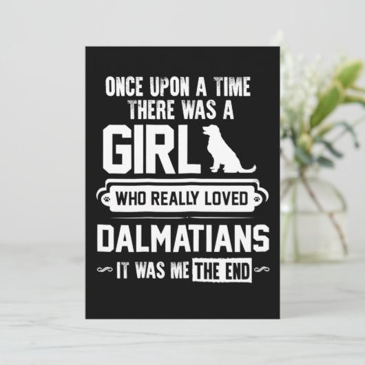 Wie houdt echt van Dalmatiërs Bedankkaart (Staand voorkant)