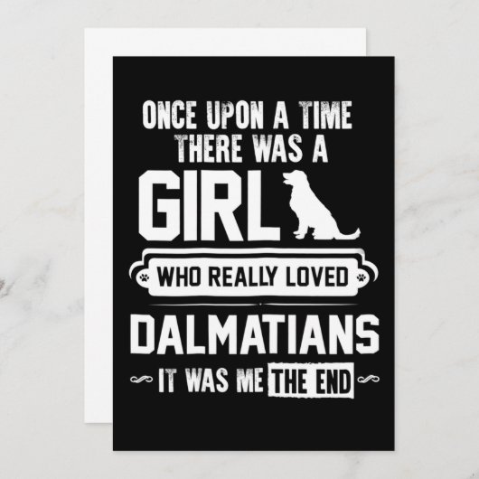 Wie houdt echt van Dalmatiërs Bedankkaart (Voorkant / Achterkant)