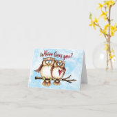 Wie houdt er van je? kaart (Gele Bloem)