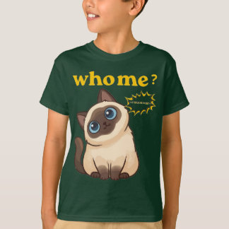 Wie, Ik? Ik Had Honger – Grappig Knuffel Kat T-Shi T-shirt