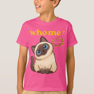 Wie, Ik? Ik Had Honger – Grappig Knuffel Kat T-Shi T-shirt