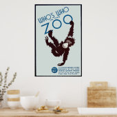 wie in de dierentuin poster (Keuken)