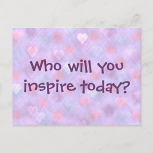 Wie inspireer jij vandaag? Briefkaart