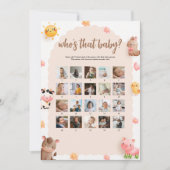 Wie is dat Baby-fotospel en antwoord Kaart (Voorkant)