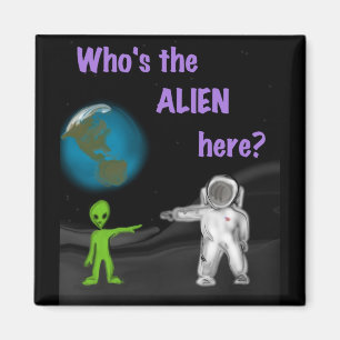 Wie is de Alien? magneet
