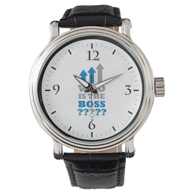 Wie is de baas? horloge (Voorkant)