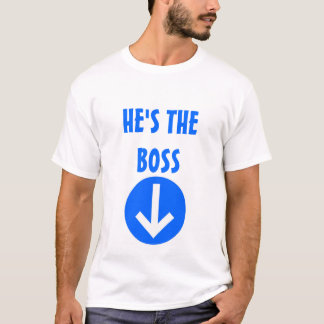 Wie is de baas? t-shirt