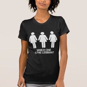 WIE IS DE LESBIEN T-SHIRT