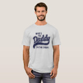 Wie is de papa? t-shirt (Voorkant volledig)