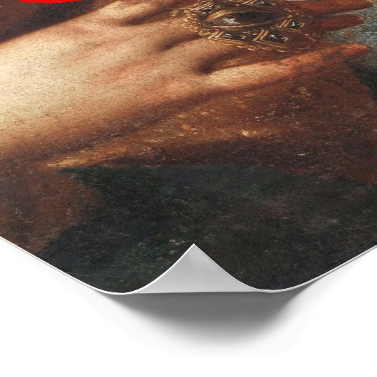 Wie is die chick Renaissance Schilderij Quote Wall Poster (Hoek)