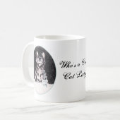Wie is een Crazy Cat Lady? 11oz Mok (Voorkant links)