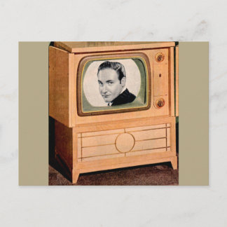 Wie is er op tv? briefkaart