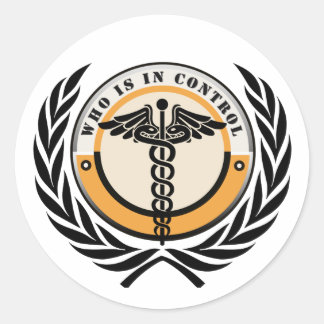 Wie is in Control Sticker