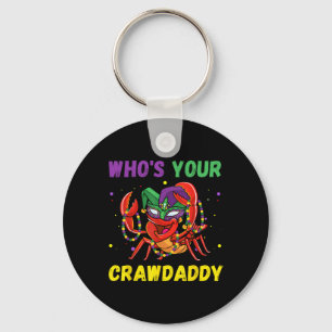 Wie is je Crawdaddy Crawfish Jester Kralen Grappig Sleutelhanger