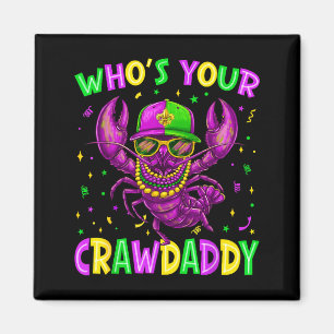 Wie is je Crawdaddy Crawfish Kralen Mardi Gras Car Magneet