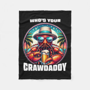 Wie is je Crawdaddy grappige rivierkreeft kook Mar Fleece Deken