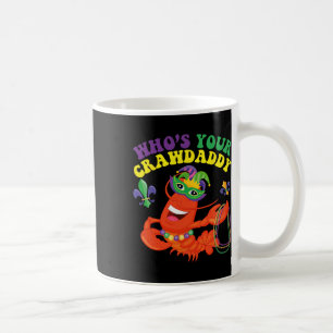 Wie is je Crawdaddy Kreeft Grappig Mardi Gras Cade Koffiemok
