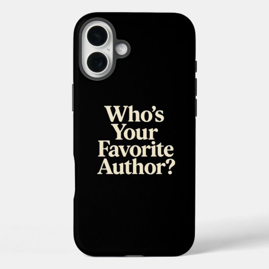 Wie is je favoriete auteur? Case-Mate iPhone case (Achterkant)