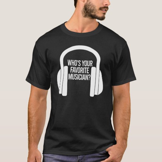 Wie is je favoriete muzikant ijsbreker hoofdtelefo t-shirt (Voorkant)