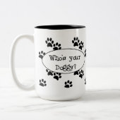 Wie is je Mok? Tweekleurige Koffiemok (Links)