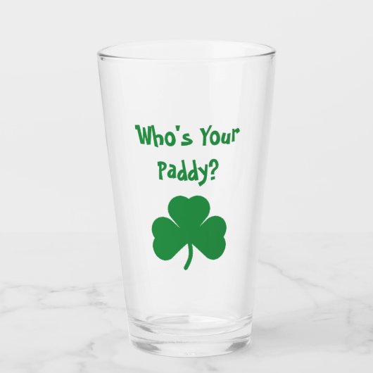 Wie is je Paddy? Glas (Voorkant)