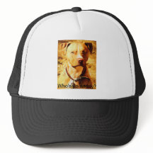 "Wie is je vader?" Trucker Hat met Good Ole' Dog