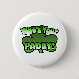 Wie is jij Paddy Button? Ronde Button 5,7 Cm